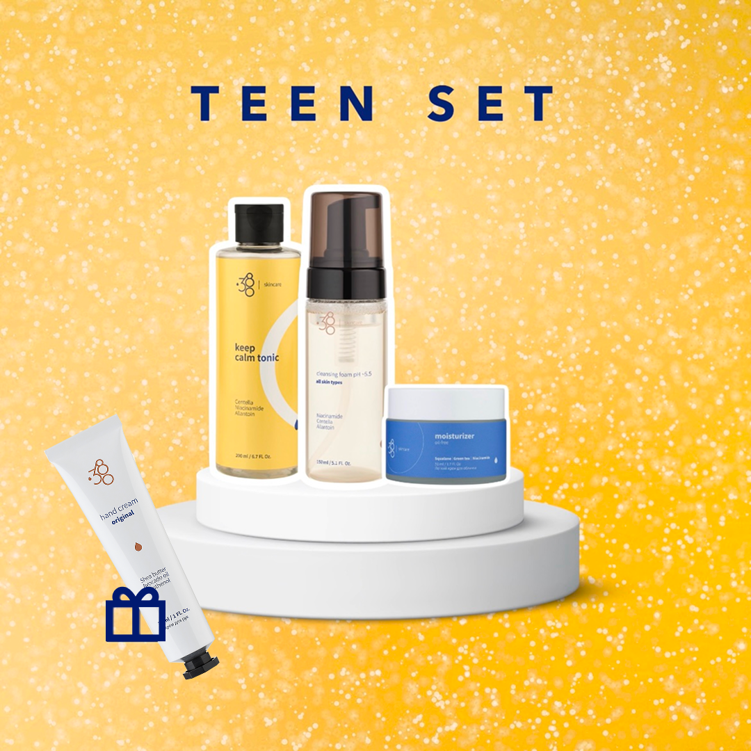 TEEN SET – набор ухода за лицом для подростков + бальзам для губ в подарок 🎁